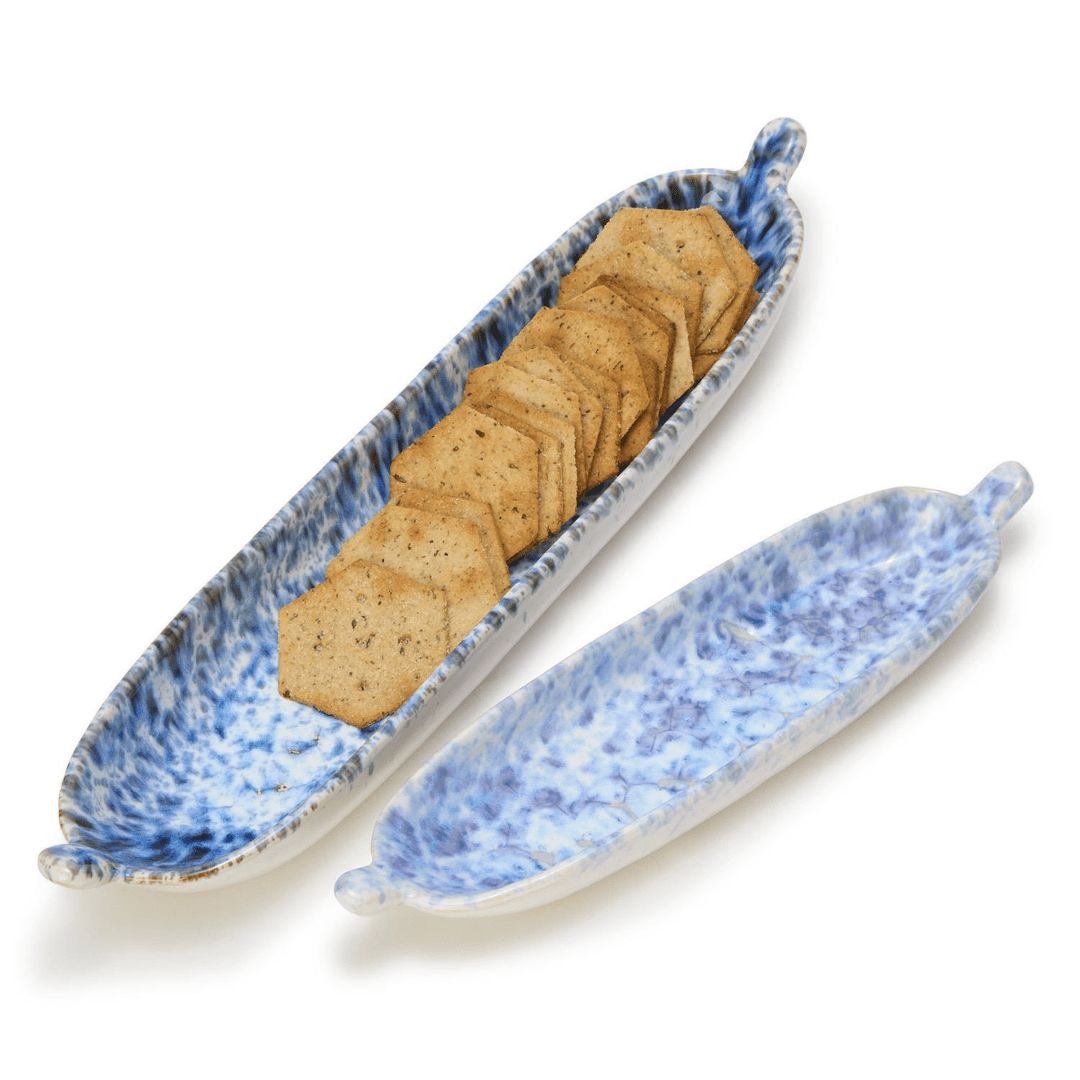 Two's Company Reactive Glaze Tidbit Servers - Two's Company