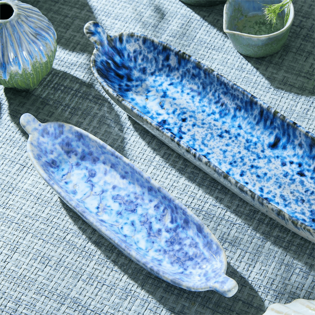 Two's Company Reactive Glaze Tidbit Servers - Two's Company