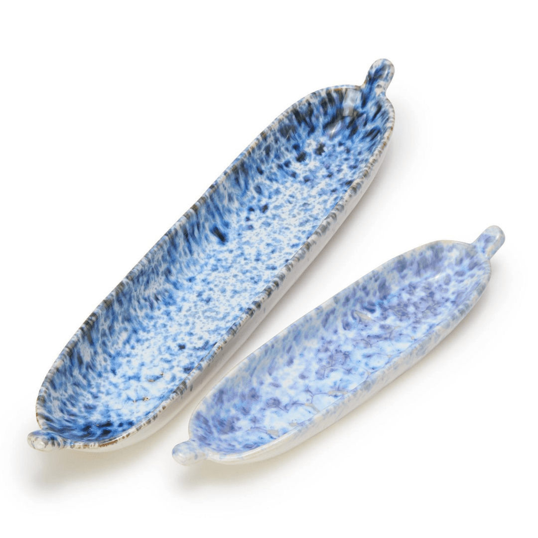 Two's Company Reactive Glaze Tidbit Servers - Two's Company