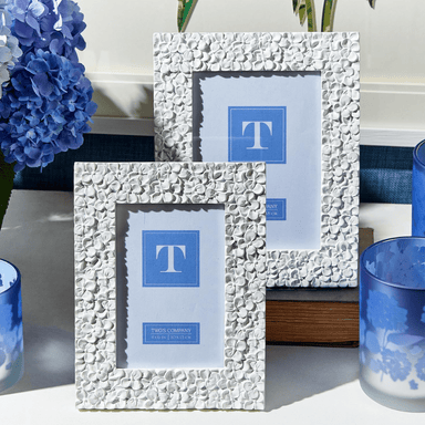 Two's Company White Hydrangea Photo Frame - Two's Company