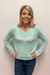 V - Neck Embroidered Sweater - Annapolis - Pearls & Camo