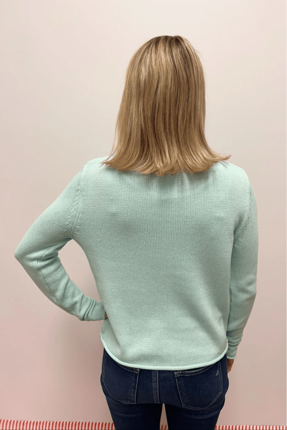 V - Neck Embroidered Sweater - Annapolis - Pearls & Camo
