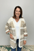 Very Moda Bubble Sleeves Knit Cardigan - Beige Olive - Very Moda