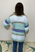 Very Moda Bubble Sleeves Knit Cardigan - Blue Mint - Very Moda