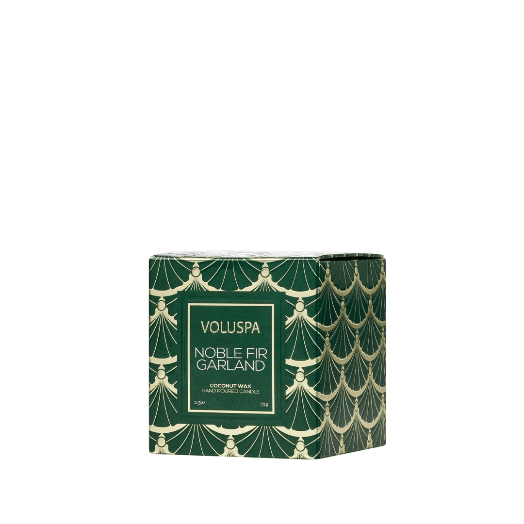 Voluspa Boxed Pedestal Candle - Noble Fir Garland - Voluspa