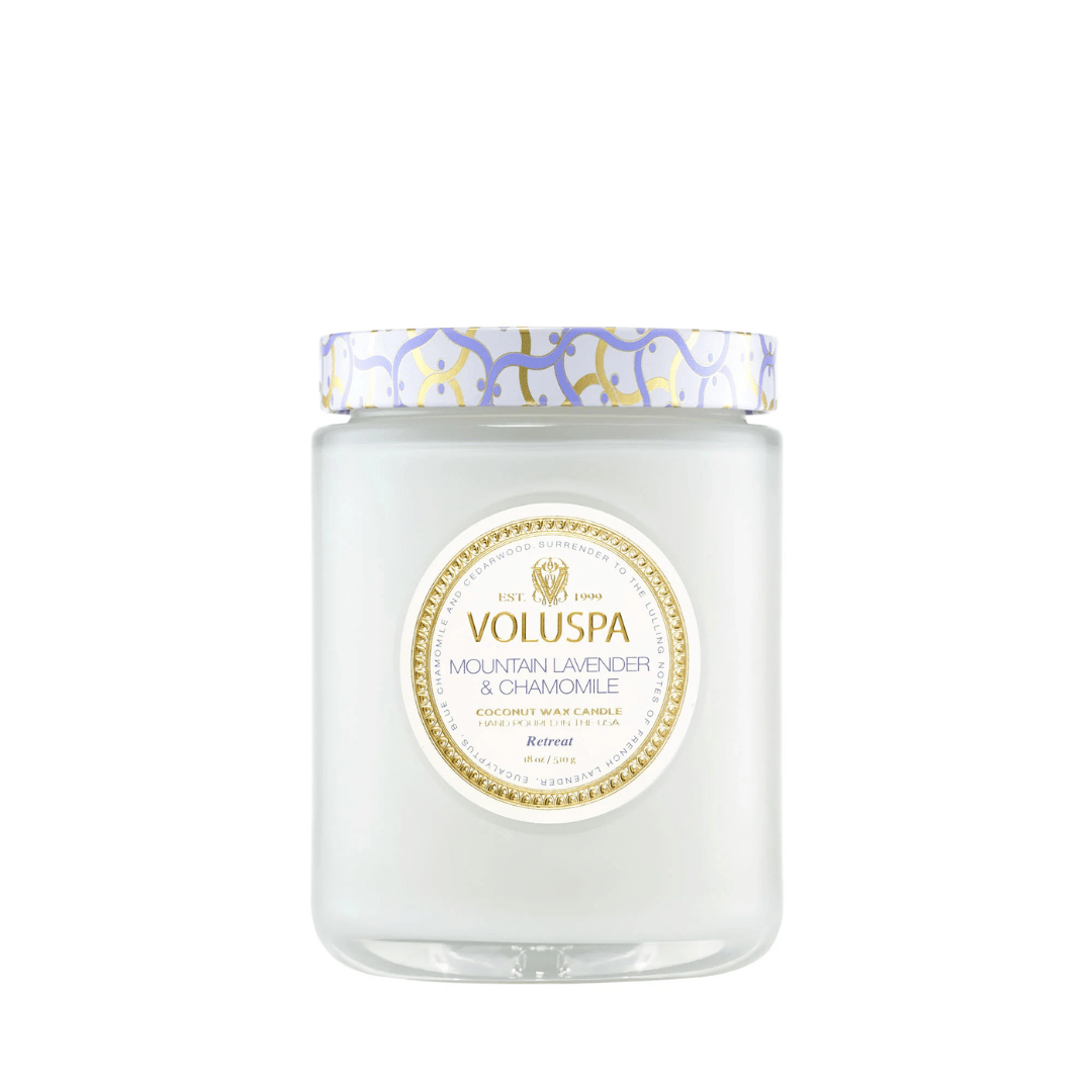 Voluspa Large Jar Candle - Mountain Lavender & Chamomile - Voluspa