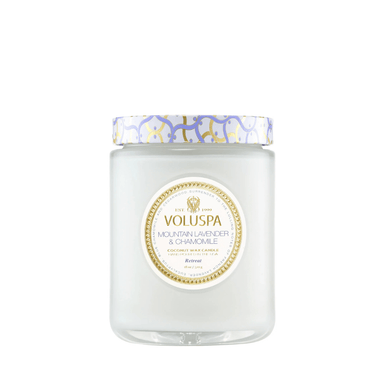 Voluspa Large Jar Candle - Mountain Lavender & Chamomile - Voluspa