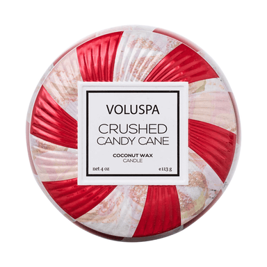 Voluspa Mini Tin Candle - Crushed Candy Cane - Voluspa
