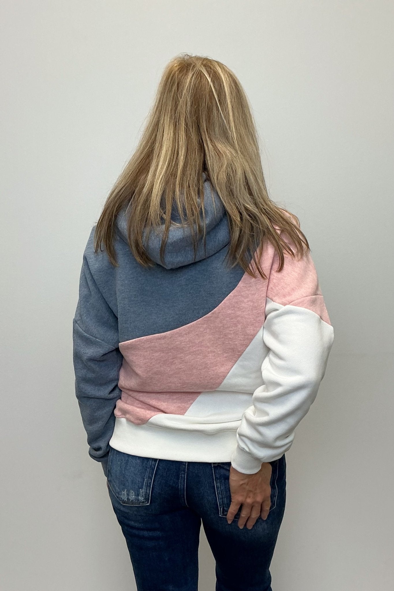 Wanakome Ariel Colorblock Hoodie - Heather Pink Mix - Wanakome