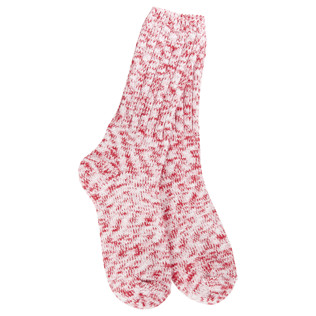 World's Softest Holiday Ragg Crew Socks - Peppermint - World's Softest