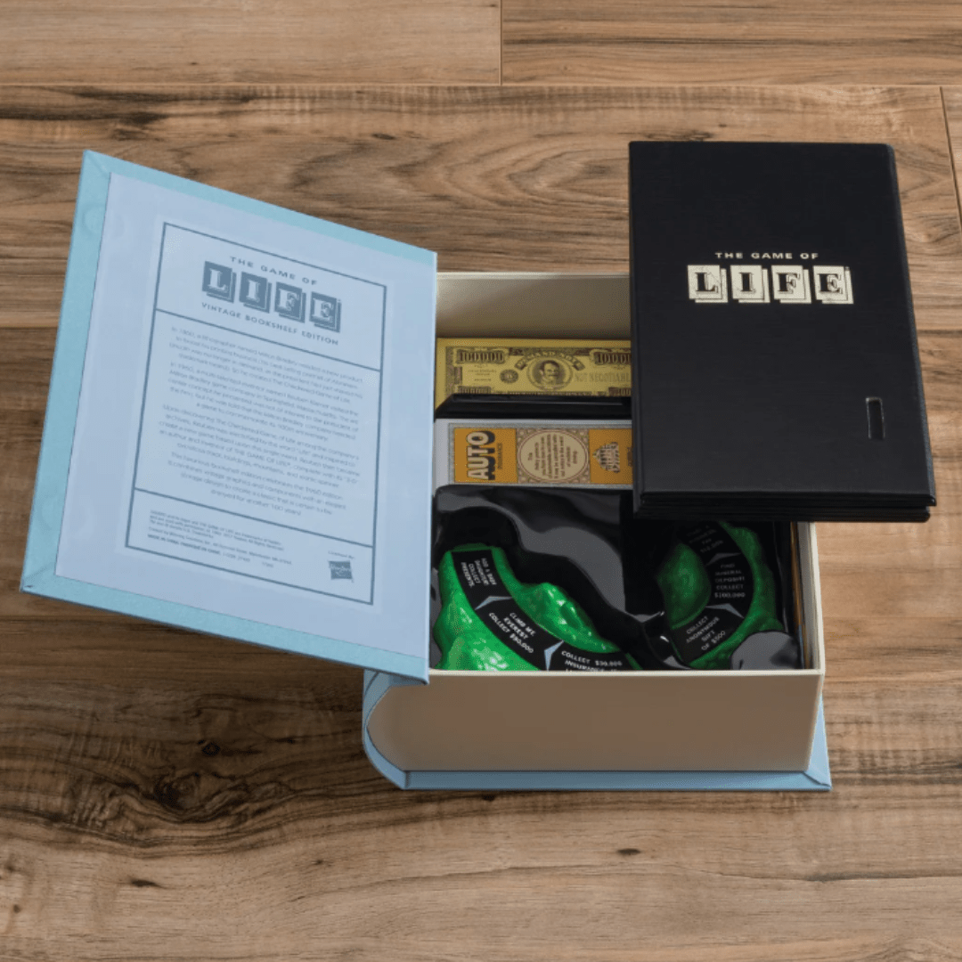 WS Game Company Vintage Bookshelf Edition Game - The Game Of Life - WS Game Company
