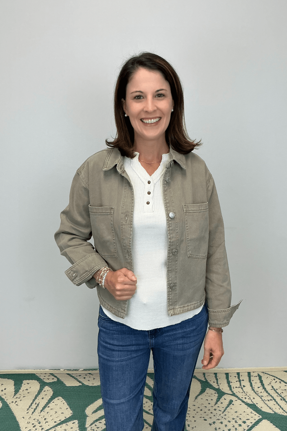 Z Supply All Day Cropped Denim Jacket - Pebble Moon - Z Supply