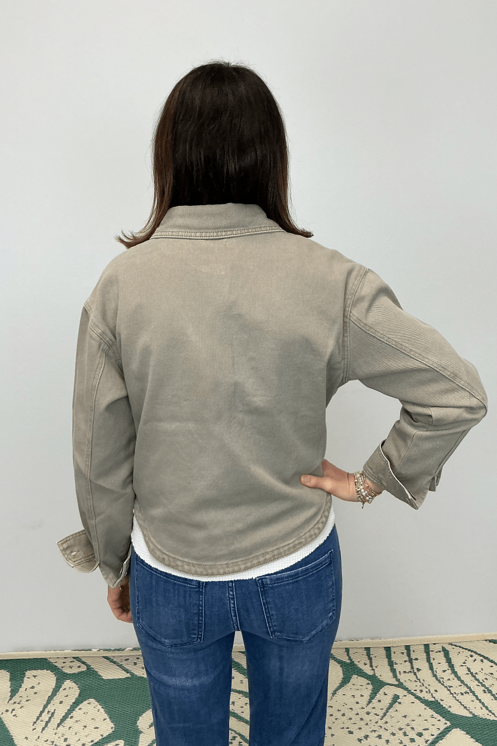 Z Supply All Day Cropped Denim Jacket - Pebble Moon - Z Supply