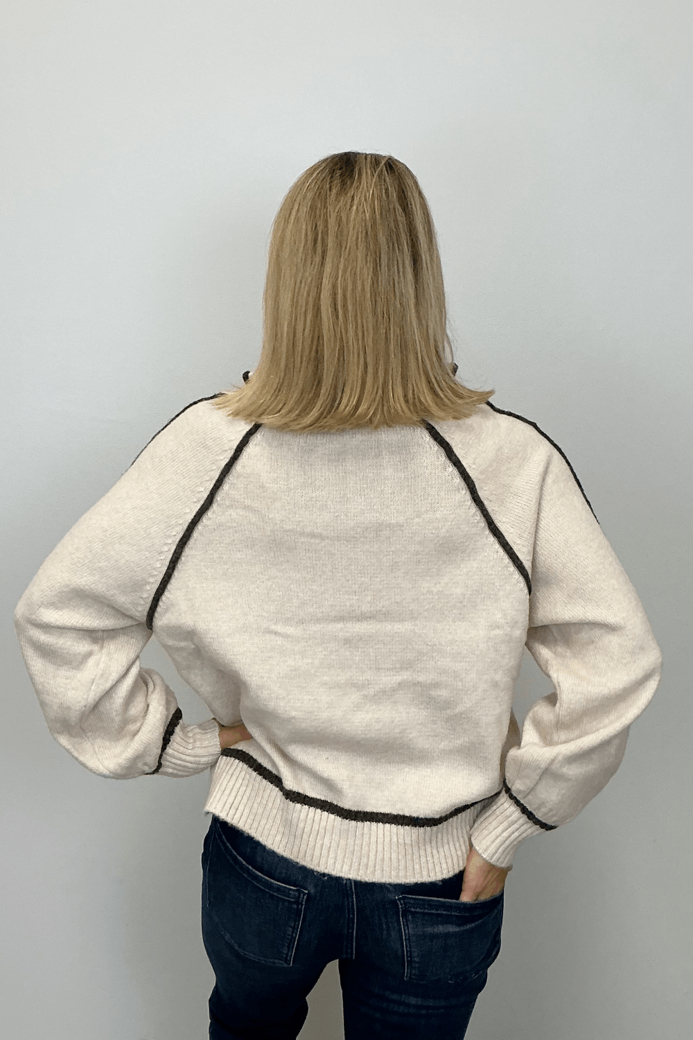 Z Supply Alps Half Zip Sweater - Light Heather Oatmeal - Z Supply