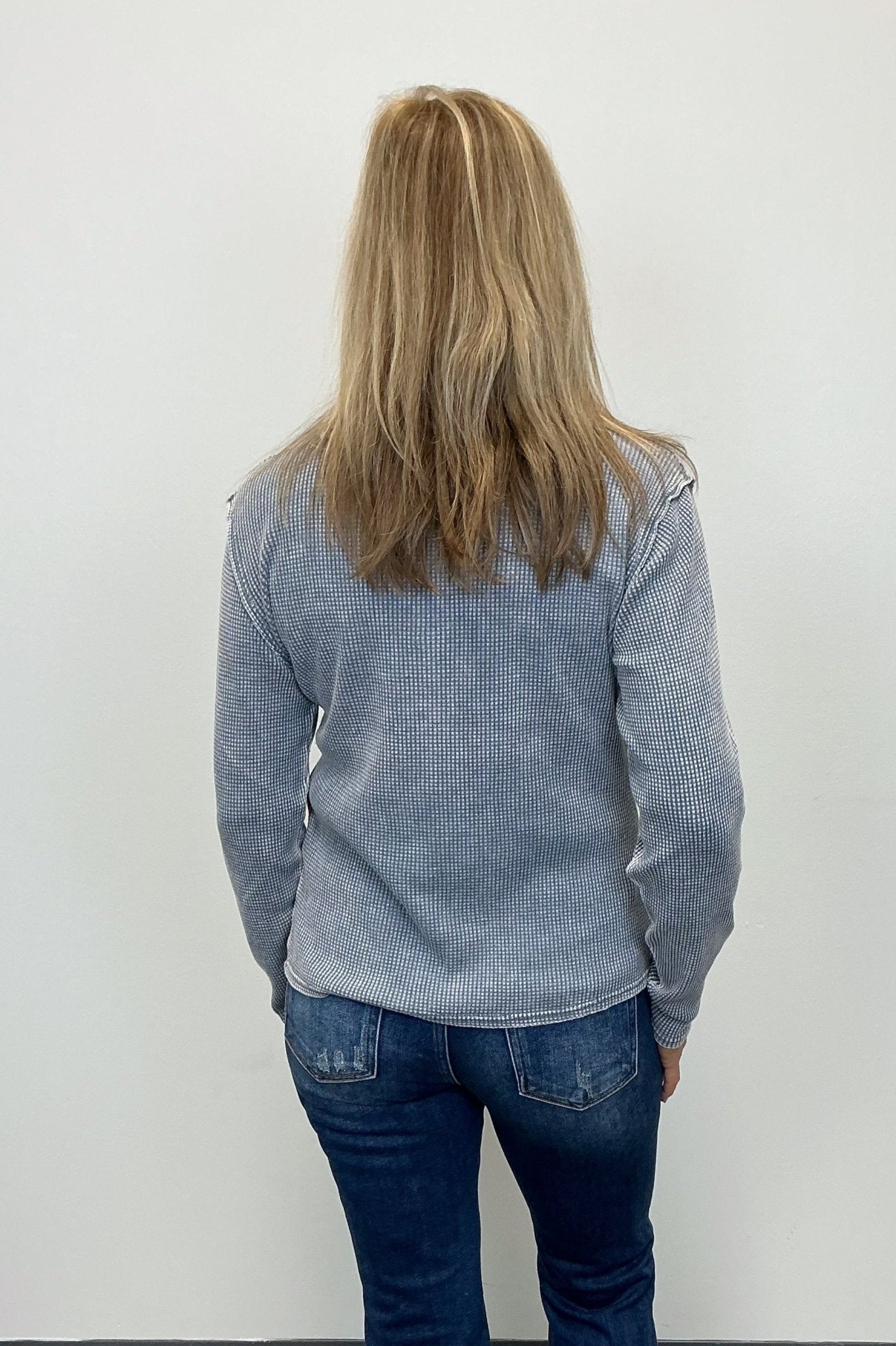 Z Supply Arlet Mini Thermal Top - Storm Cloud - Z Supply