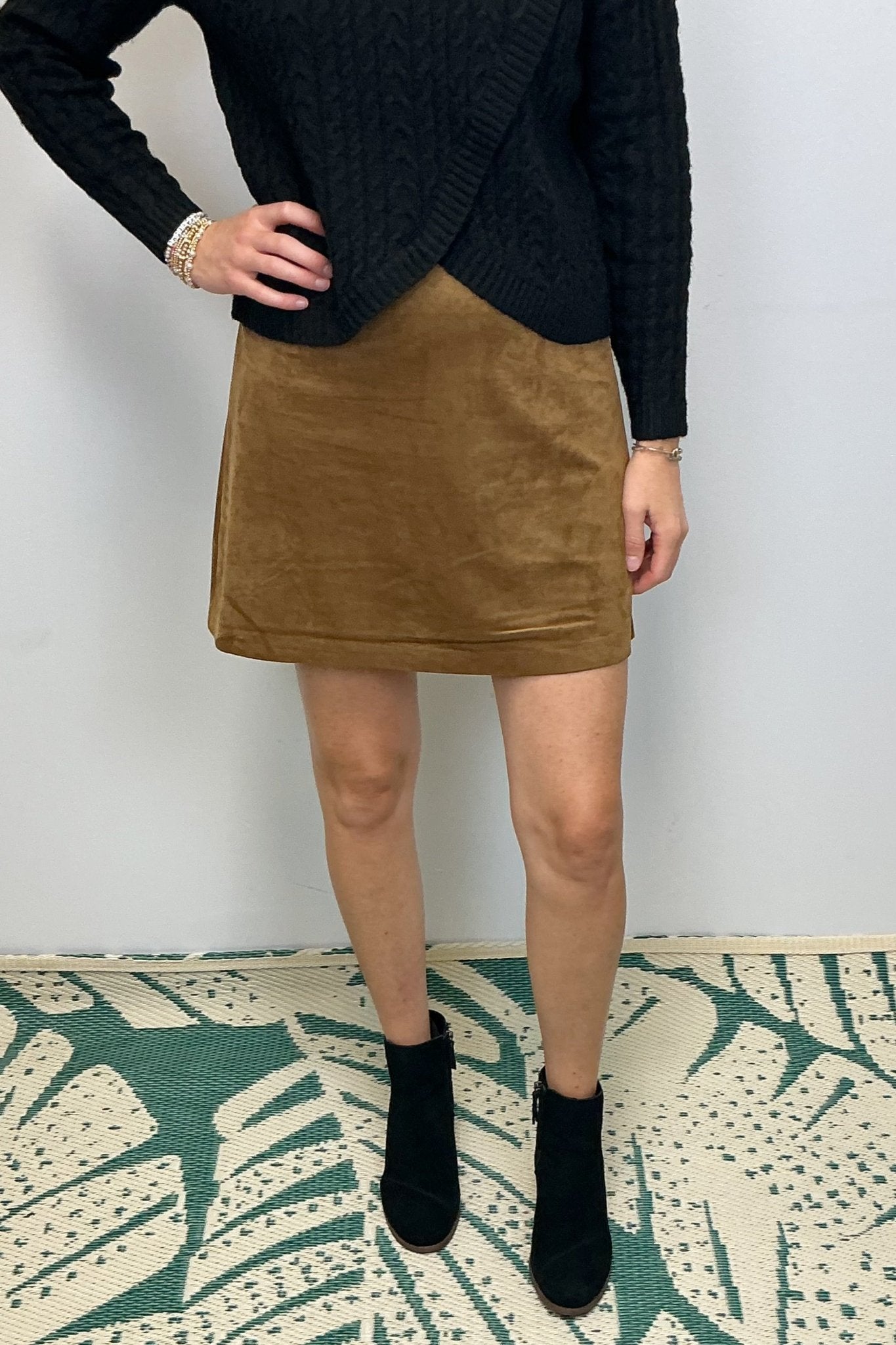 Z Supply Ciera Suede Mini Skirt - Coconut - Z Supply