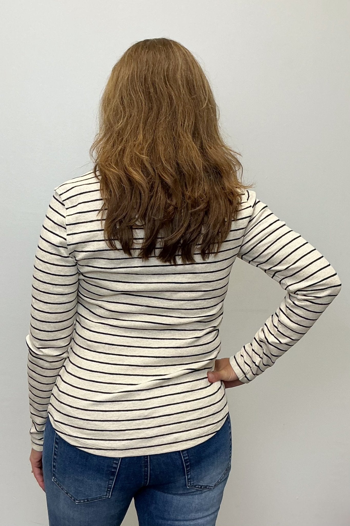 Z Supply Eve Stripe Henley Long Sleeve - Z Supply