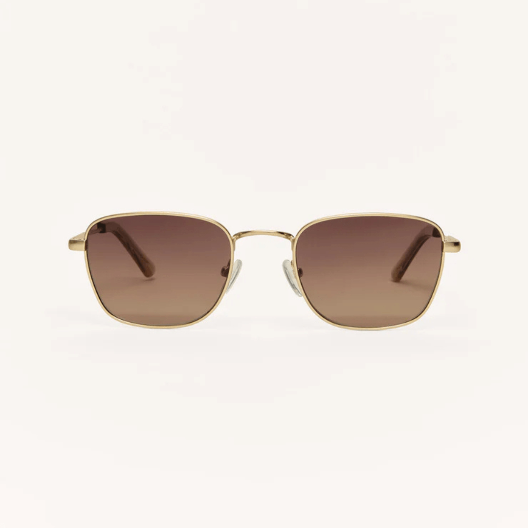 Z Supply Fastlane Sunglasses - Gold/Brown - Z Supply