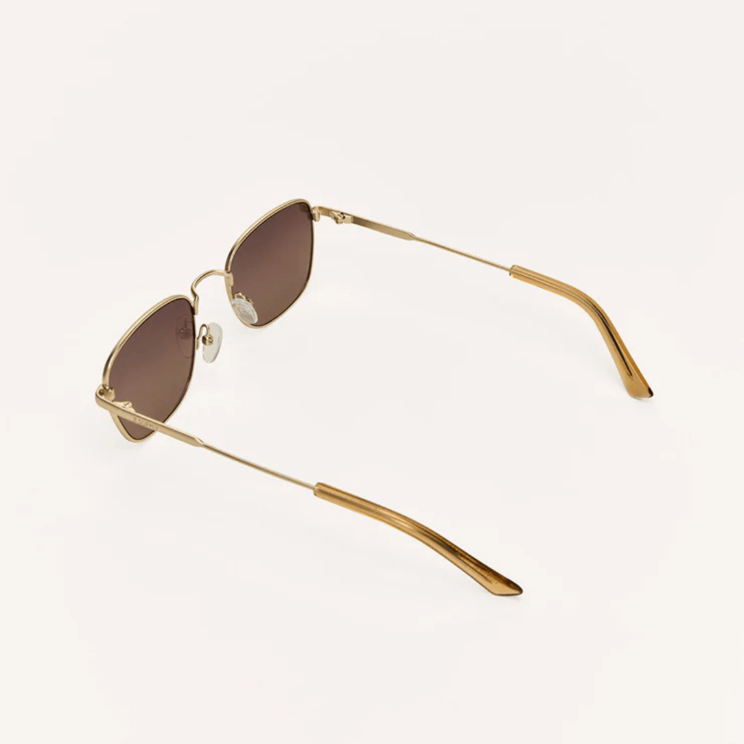 Z Supply Fastlane Sunglasses - Gold/Brown - Z Supply