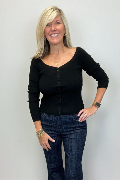 Z Supply Jovy Sweater Top - Black - Z Supply