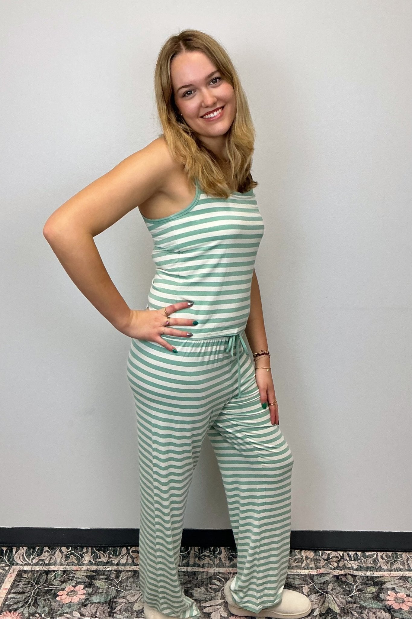 Z Supply Kiera Stripe Tank - Crystal Green - Z Supply