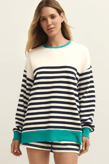 Z Supply Layer Up Stripe Sweatshirt - Z Supply