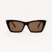Z Supply Lookout Sunglasses - Polished Black - Brown - Z Supply
