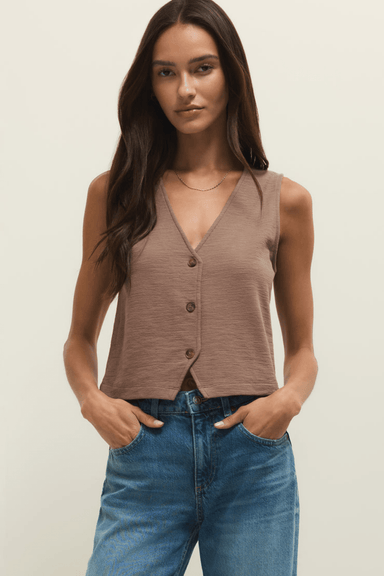 Z Supply Noelle Textured Tank Top - Milkshake - Z Supply