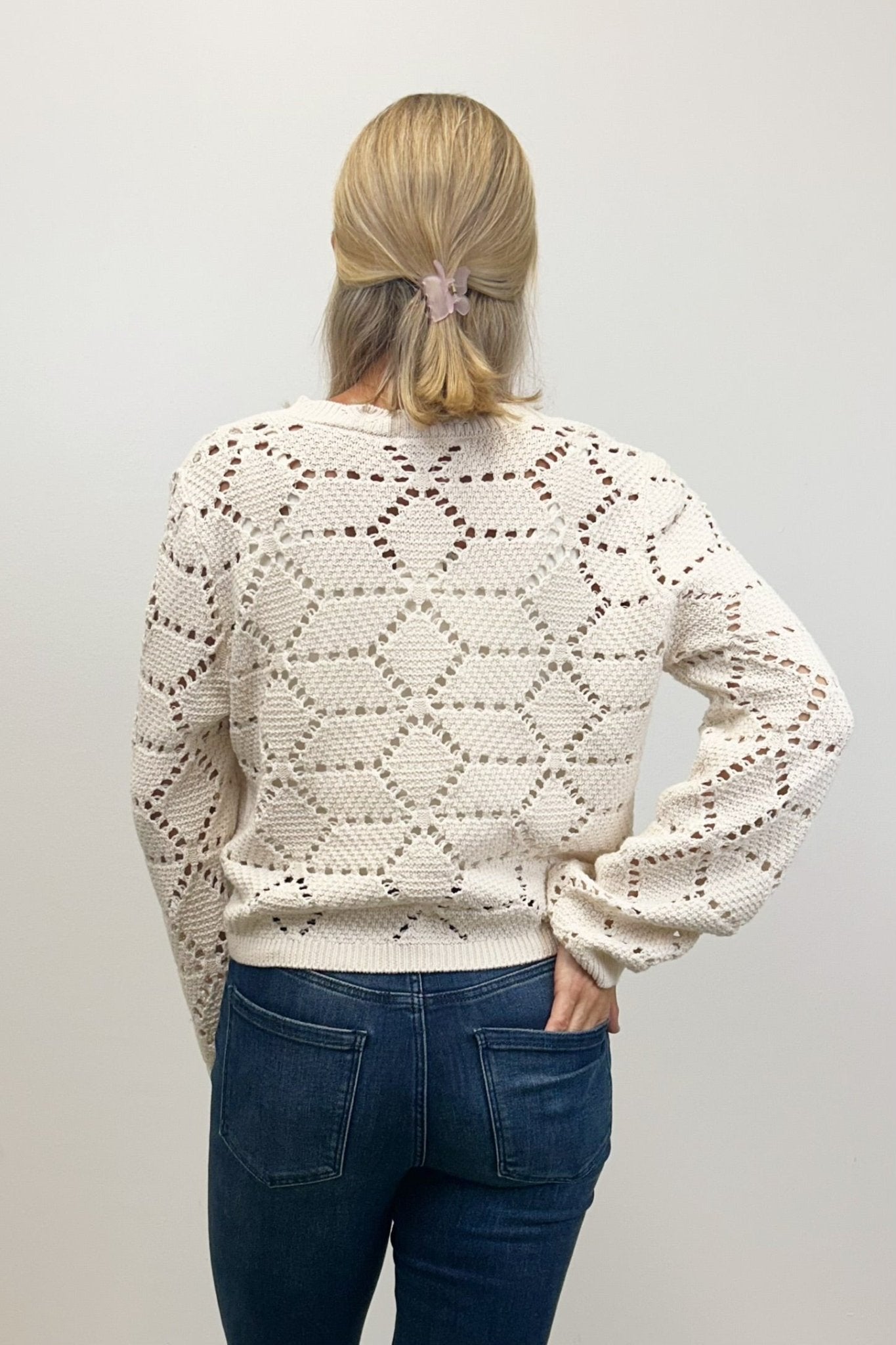 Z Supply Rosalyn Sweater Cardigan - Crystal - Z Supply