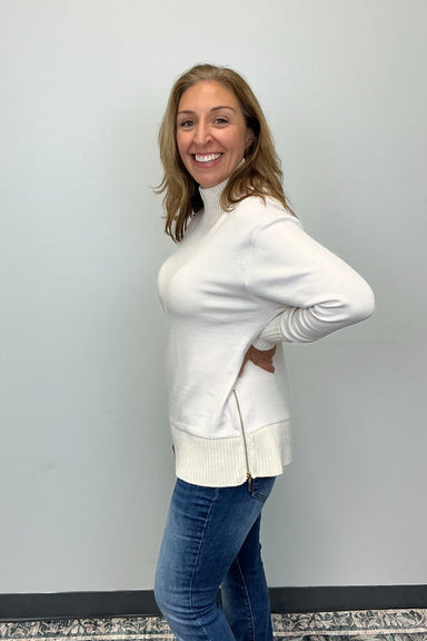 Z Supply Sable Rib Sweatshirt - Warm White - Z Supply