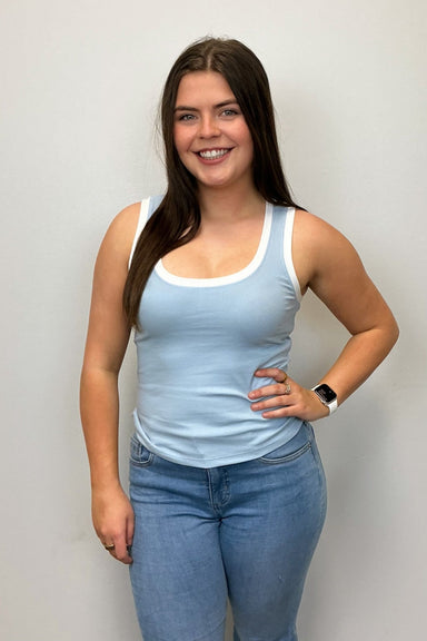 Z Supply Sirena Colorblocked Rib Tank - Coast - Z Supply