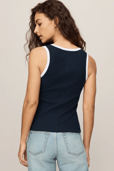 Z Supply Sirena Colorblocked Rib Tank - Eclipse - Z Supply