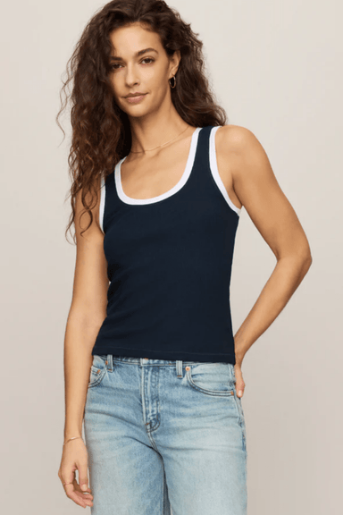 Z Supply Sirena Colorblocked Rib Tank - Eclipse - Z Supply