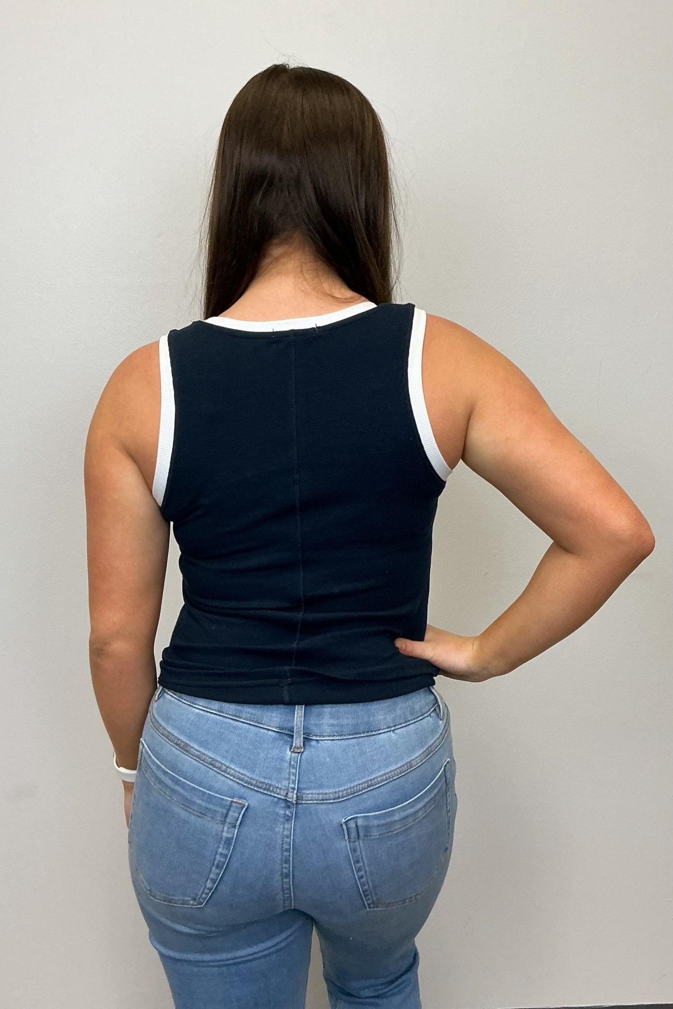 Z Supply Sirena Colorblocked Rib Tank - Eclipse - Z Supply