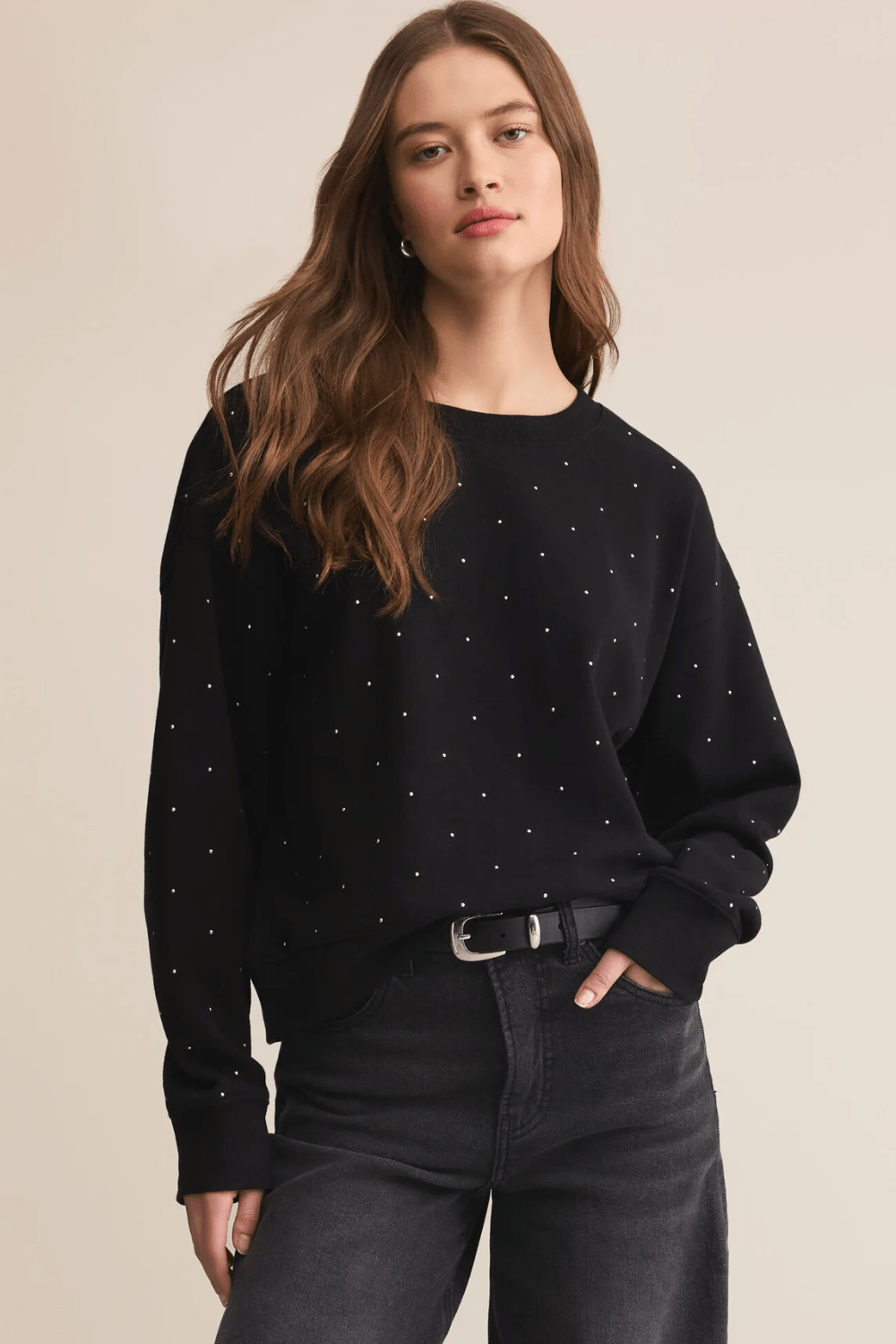 Z Supply Sparkle Crew Neck Sweatshirt - Z Supply