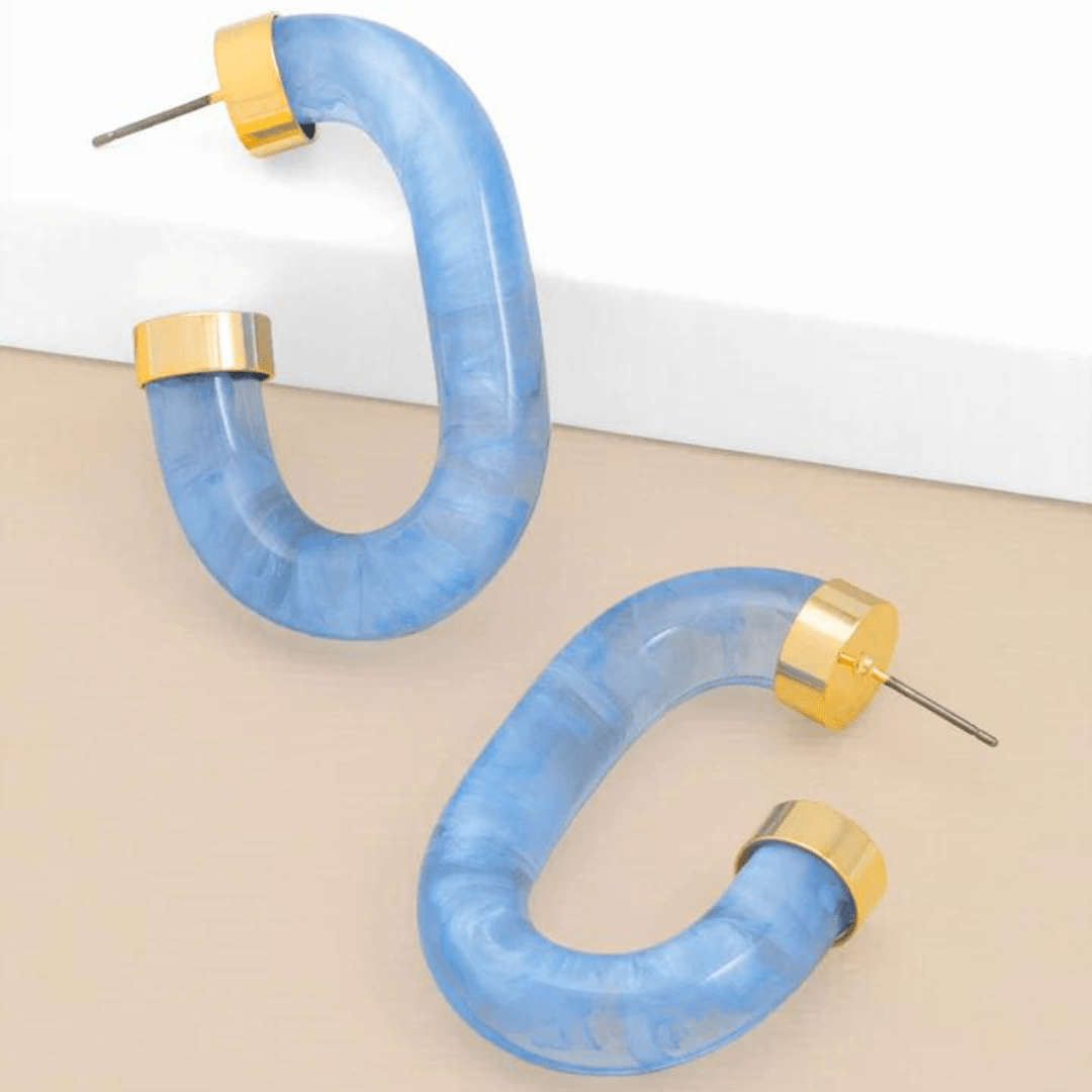 Zenzii Chunky Lucite Hoop Earring - Zenzii