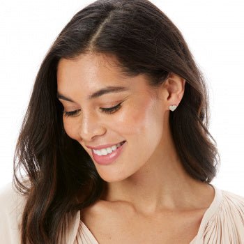 Brighton In The Garden Eden Hearts Mini Post Earrings - Brighton