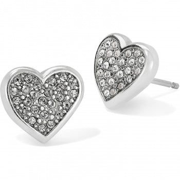 Brighton In The Garden Eden Hearts Mini Post Earrings - Brighton