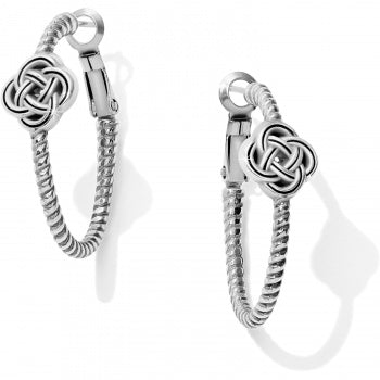 Brighton Interlok Knot Rope Hoop Earrings - Brighton
