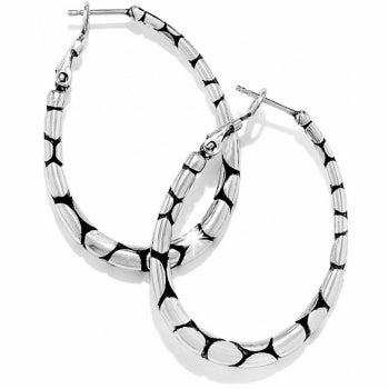 Brighton Pebble Oval Hoop Earrings - Brighton
