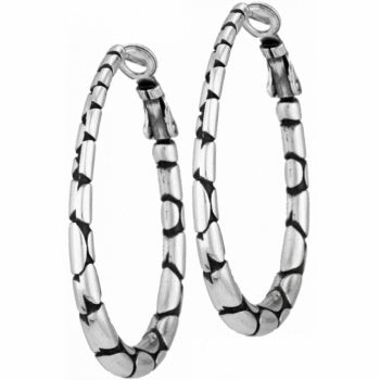 Brighton Pebble Oval Hoop Earrings - Brighton