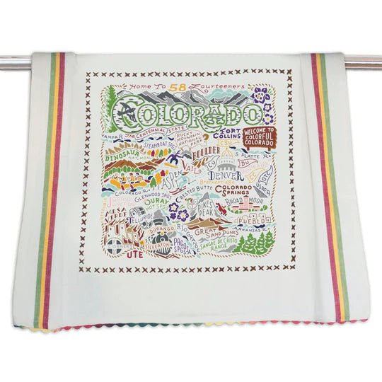 Catstudio Geography Dish Towel - Catstudio Presents