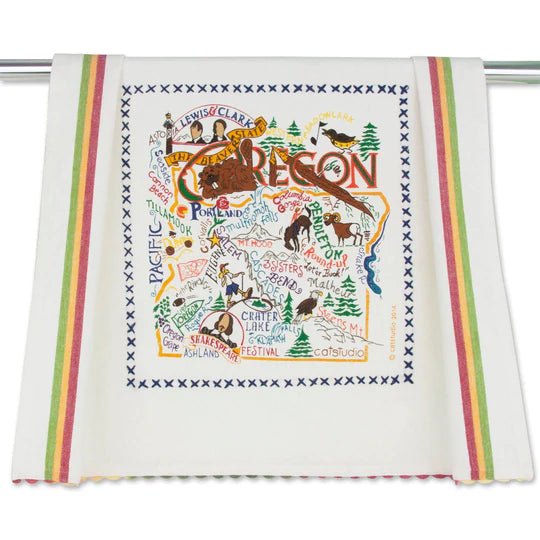 Catstudio Geography Dish Towel - Catstudio Presents
