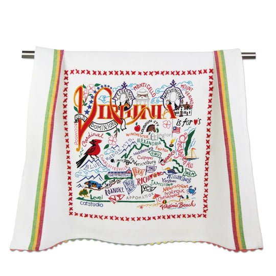 Catstudio Geography Dish Towel - Catstudio Presents