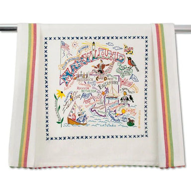 Catstudio Geography Dish Towel - Catstudio Presents