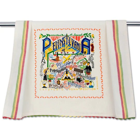 Catstudio Geography Dish Towel - Catstudio Presents