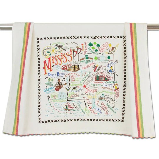 Catstudio Geography Dish Towel - Catstudio Presents