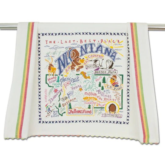 Catstudio Geography Dish Towel - Catstudio Presents