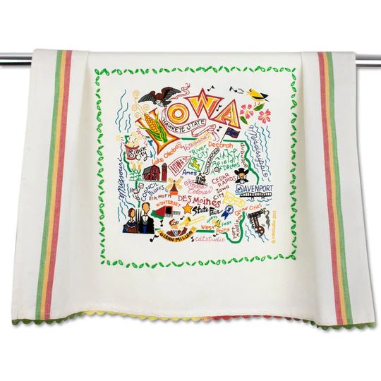 Catstudio Geography Dish Towel - Catstudio Presents