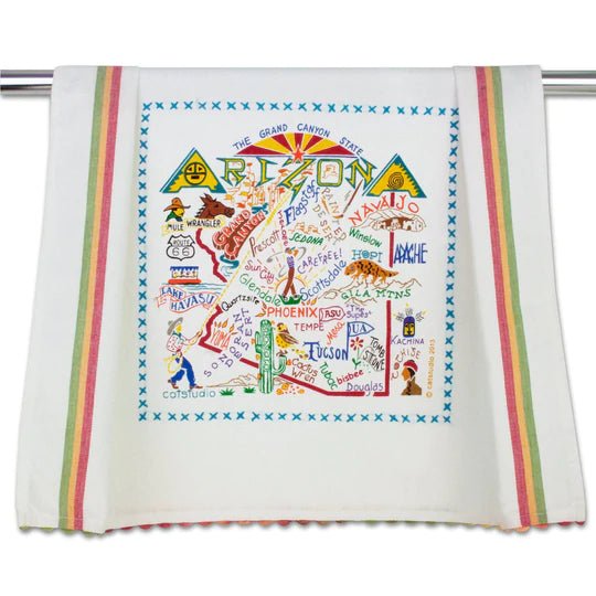 Catstudio Geography Dish Towel - Catstudio Presents